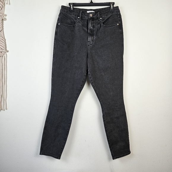 GOOD AMERICAN Good Curve Jeans Size 14/32 Black063 - Picture 1 of 7
